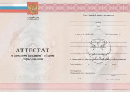 Аттестат за 11 класс с 2011 по 2013 годы