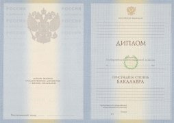 Диплом бакалавра с 2009 по 2011 годы