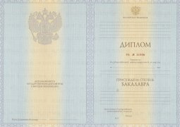 Диплом бакалавра с 2012 по 2013 годы