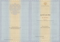 Диплом специалиста с 2012 по 2013 годы